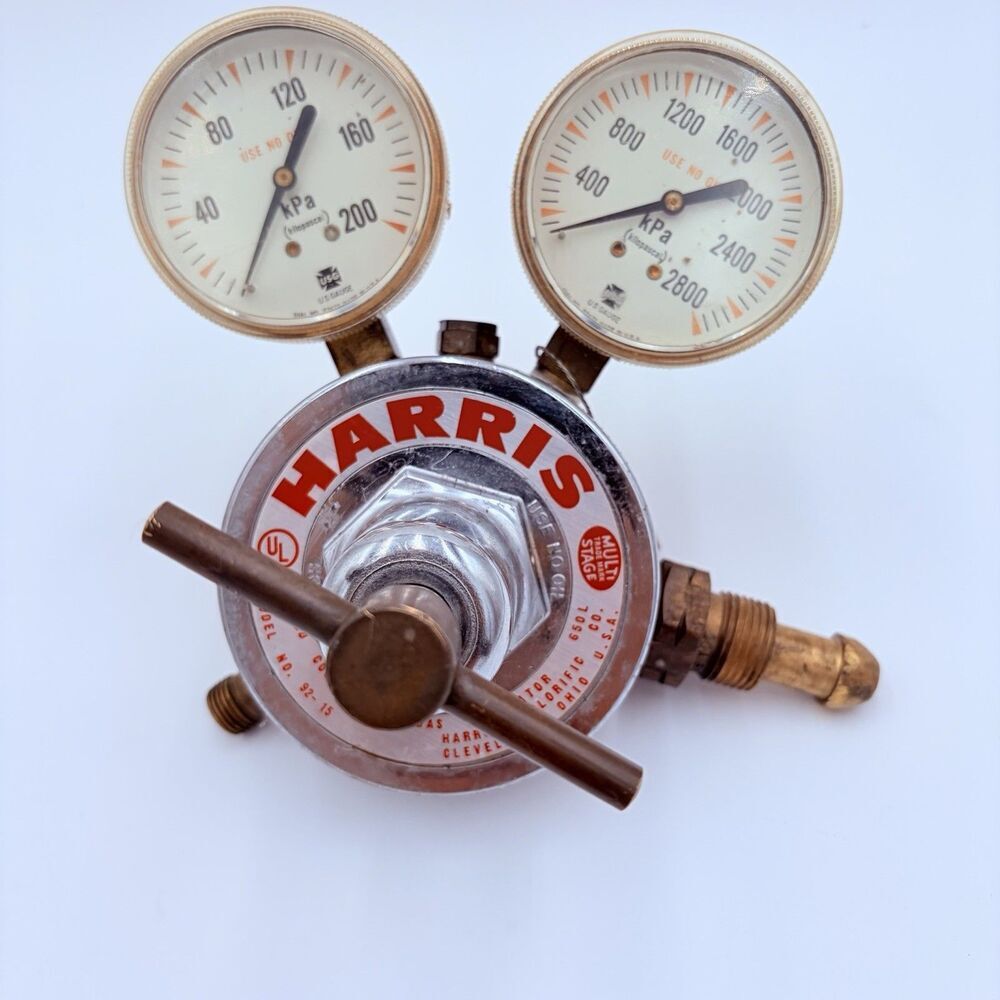 HARRIS Compressed Gas Regulator #92-15 Multi-Stage UL Listed 650L Made USA